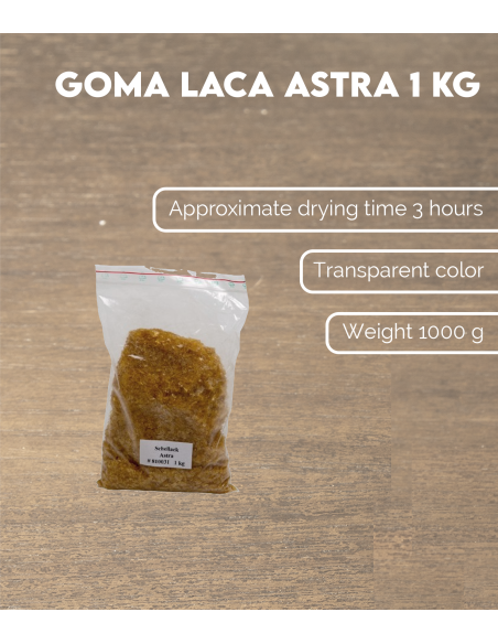Características Goma Laca Astra 1 kg