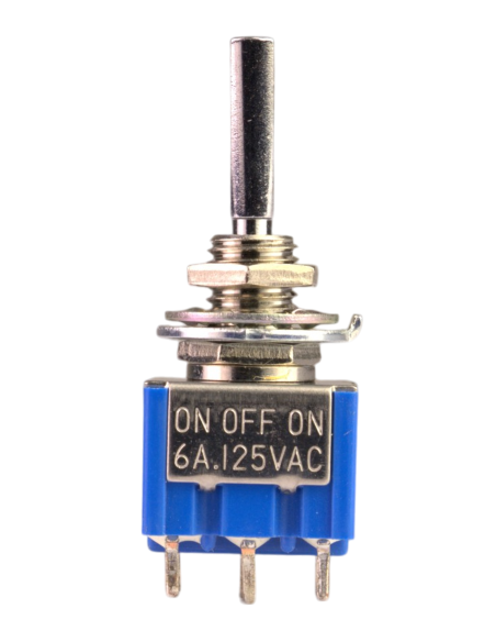 Mini toggle switch 3-way on-off-on Boston® | Maderas Barber