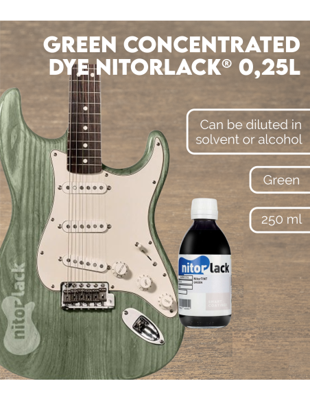 Colorant Concentré Vert NITORLACK® (Green 0,25l) | Maderas Barber