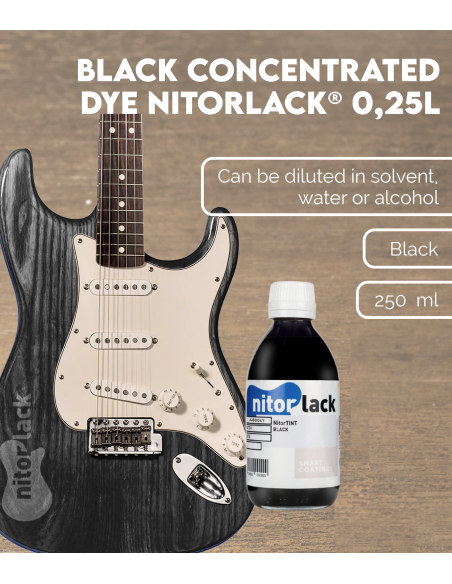 049 Black Concentrated Dye NITORLACK® (0,25l) | Maderas Barber
