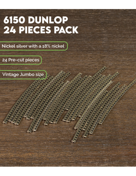 Frettes Dunlop 6150 Pack de 24 | Recherchez chez Maderas Barber votre frette idéale