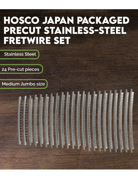 Hosco Japan packaged Precut stainless-steel Fretwire Set