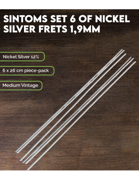 SINTOMS Set 6 of Nickel Silver frets 1,9mm