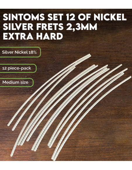 SINTOMS Set 12 of Nickel Silver frets 2,3mm extra hard