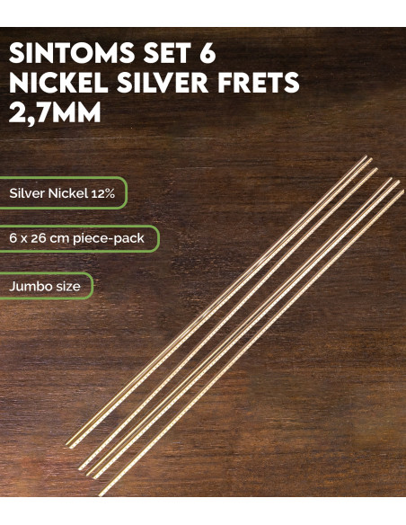 SINTOMS Set 6 of Nickel Silver frets 2,7mm
