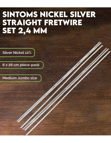 Set de Frettes Droites Sintoms Alpaca  2,4 mm