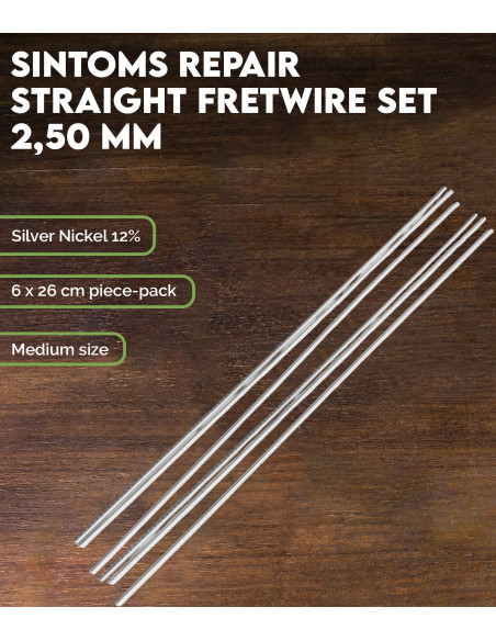 Set de Frettes Droit Sintoms Répourtions Alpaca 2,5 mm
