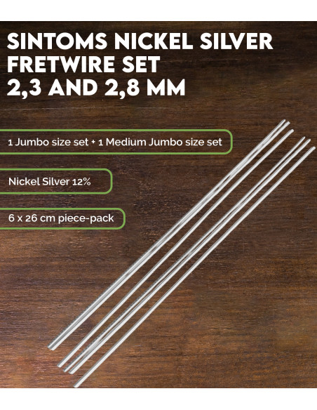 Pack 2 Sets Frettes Alpaca Sintoms 2,3 y 2,8 mm