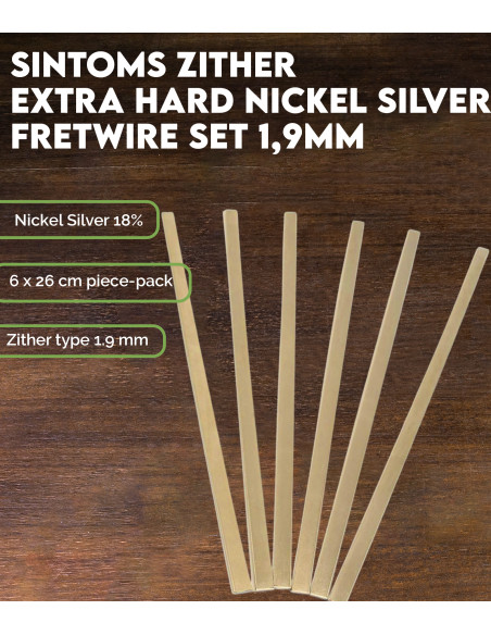 Sintoms Zither Nickel Silver Fretwire Set 1,9 mm