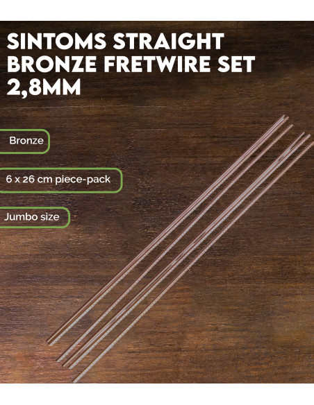Buy Sintoms Straight Bronze Fretwire Set 2,8 mm