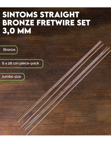 Set de Frettes Droites Sintoms Bronze 3,0 mm