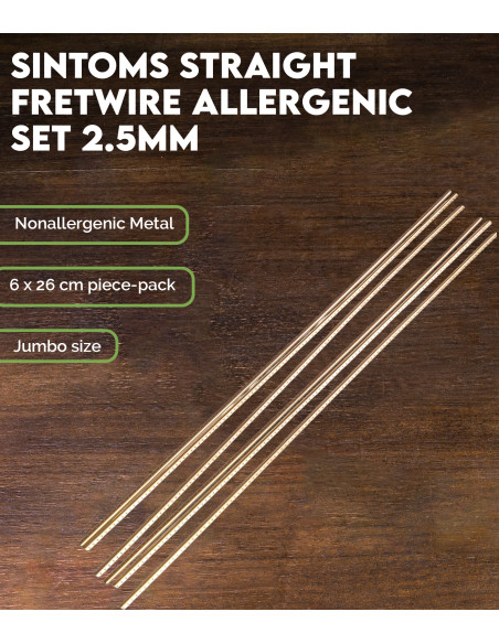 Buy Sintoms Straight Fretwire Allergenic Set 2.5 mm