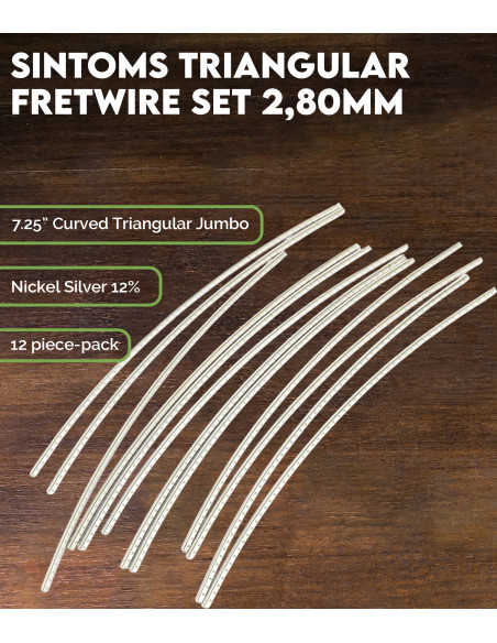 Set de Frettes Sintoms Alpaca Triangulaire 2,8 mm