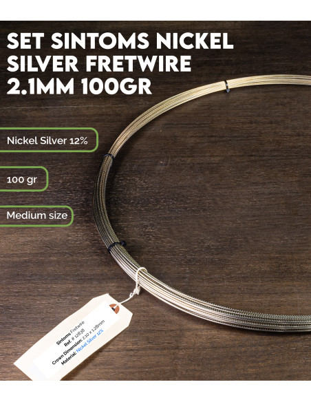 Buy Set Sintoms Nickel Silver Fretwire 2.1mm 100gr