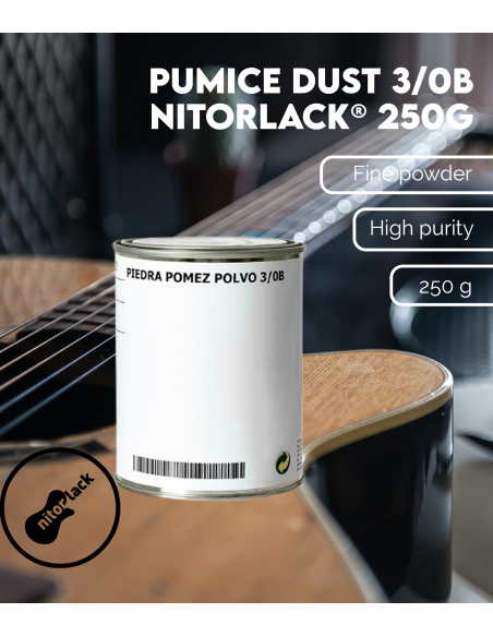 Pumice Dust 3/0B NITORLACK® (250g) | Maderas Barber