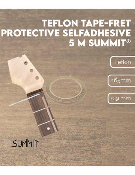 Teflon tape-fret protective selfadhesive 5 m SUMMIT® | Maderas Barber