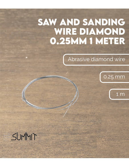 Saw and sanding wire diamond 0.25mm 1 meter | Maderas Barber