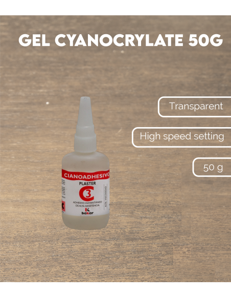 Gel Cyanocrylate 50g | Maderas Barber