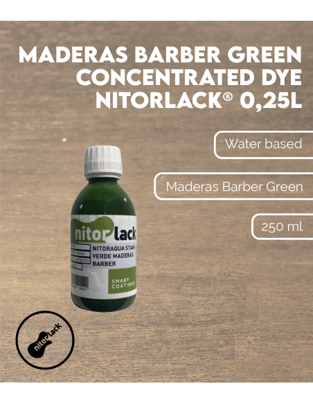 Maderas Barber Green Concentrated Dye NITORLACK® (0,25l) | Maderas