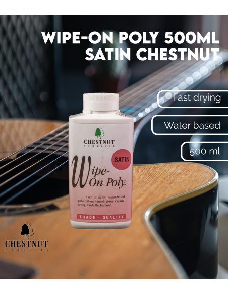 Wipe-On Poly 500ml Satin Chestnut | Maderas Barber