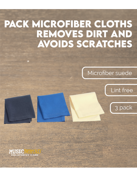 Características Pack 3 paños de microfibra elimina suciedad y evita arañazos