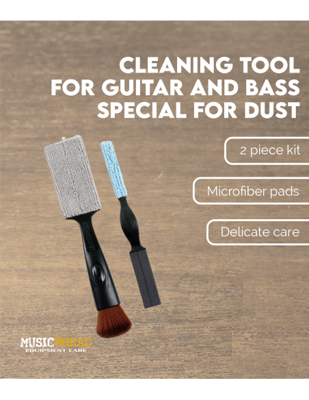 Cleaning tool for guitar and bass, special for dust