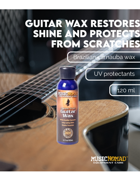 Guitar wax restores shine and protects from scratches