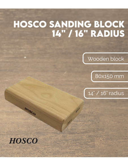 Bloc de ponçage Hosco rayon 14" / 16"