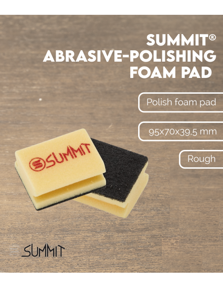 SUMMIT® Abrasive-Polishing Foam Pad (Rough-Black) | Maderas Barber