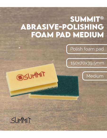 SUMMIT® Abrasive-Polishing Foam Pad (Medium) | Maderas Barber