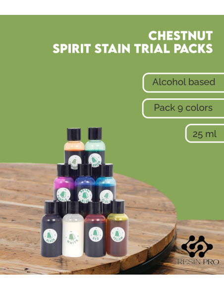 Pack 9 couleurs Chestnut (25 ml/bout.)