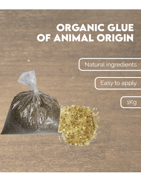 Organic Glue of Animal Origin 1Kg | Maderas Barber