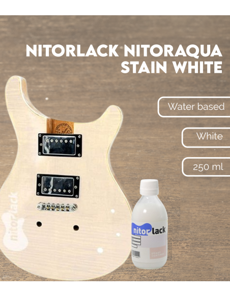 Nitorlack NitorAqua Stain Eriza White | Maderas Barber