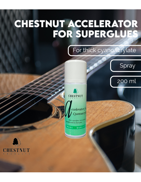 Chestnut Accelerator For Superglues (200ml) | Maderas Barber