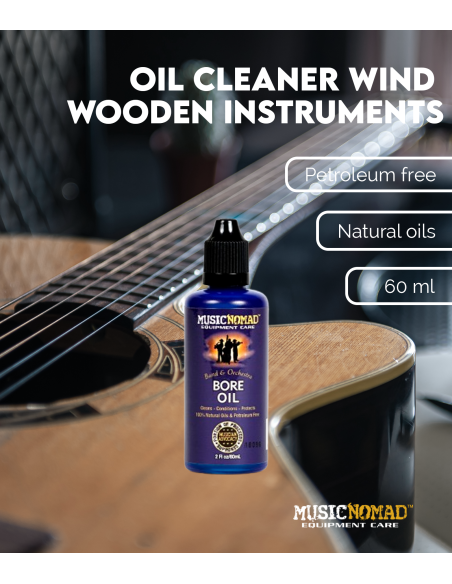 Oil cleaner and conditioner for wind  wooden instruments