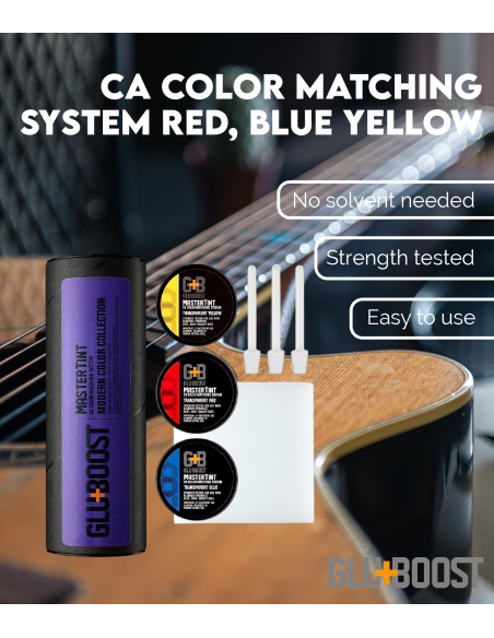 Teinture de Couleur de Correspondance Rouge, Bleue, Jaune GluBoost