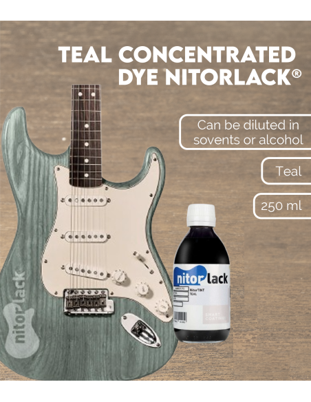 Colorant Concentré Vert Bleu NITORLACK® (Teal 0,25l) | Maderas Barber