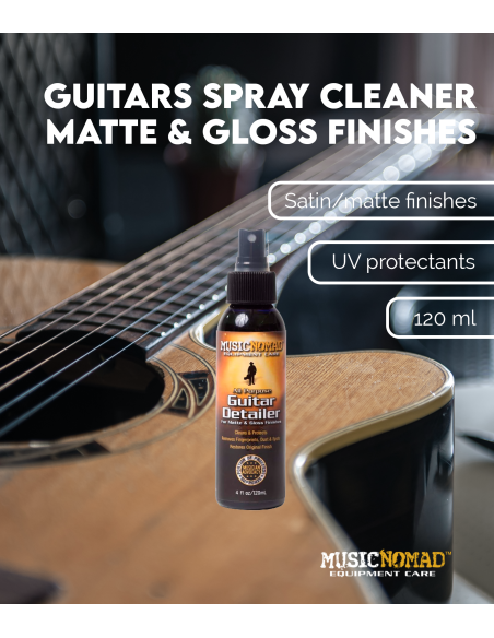 Guitars spray cleaner for matte & gloss finishes | Maderas Barber