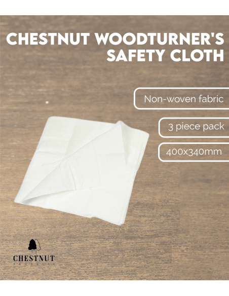 3 Chestnut Woodturner's Safety Cloth