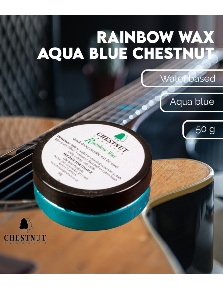Rainbow Wax 50g Aqua Blue Chestnut | Maderas Barber