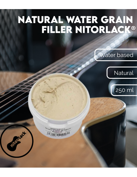 Natural Water Grain Filler NITORLACK® (250ml) | Maderas Barber