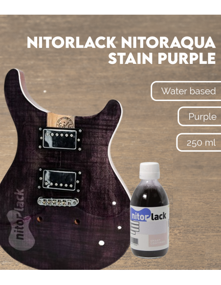 Nitorlack NitorAqua Stain Purple | Maderas Barber