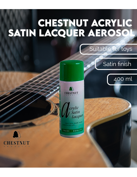 Laque acrylique Satinée en spray Chestnut (400ml)