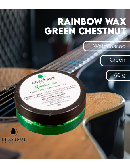 Características Cera Rainbow Verde 50g Chestnut