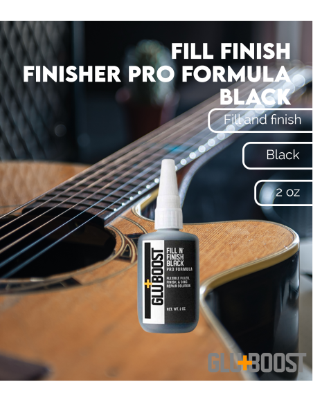 Cyanoacrylate Réparateur Noir GluBoost 59 ml.