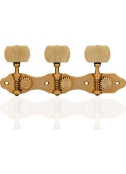 Aparicio Classical Guitar Machine Head Murcia Model 24K Matte Gold/Ivory