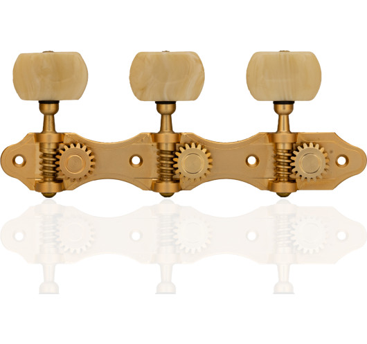 Aparicio Classical Guitar Machine Head Murcia Model 24K Matte Gold/Ivory