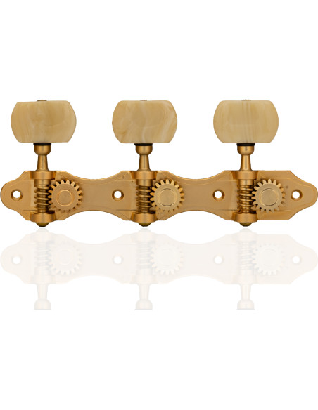 Aparicio Classical Guitar Machine Head Murcia Model 24K Matte Gold/Ivory