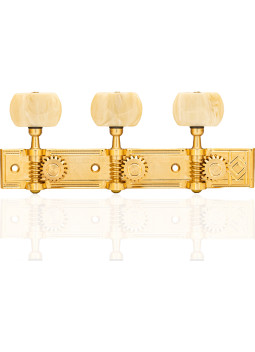 Clavijero Aparicio Guitarra Clásica Modelo Coruña Oro 24K/Marfil