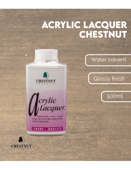 Laque acrylique 500ml Chestnut | Maderas Barber